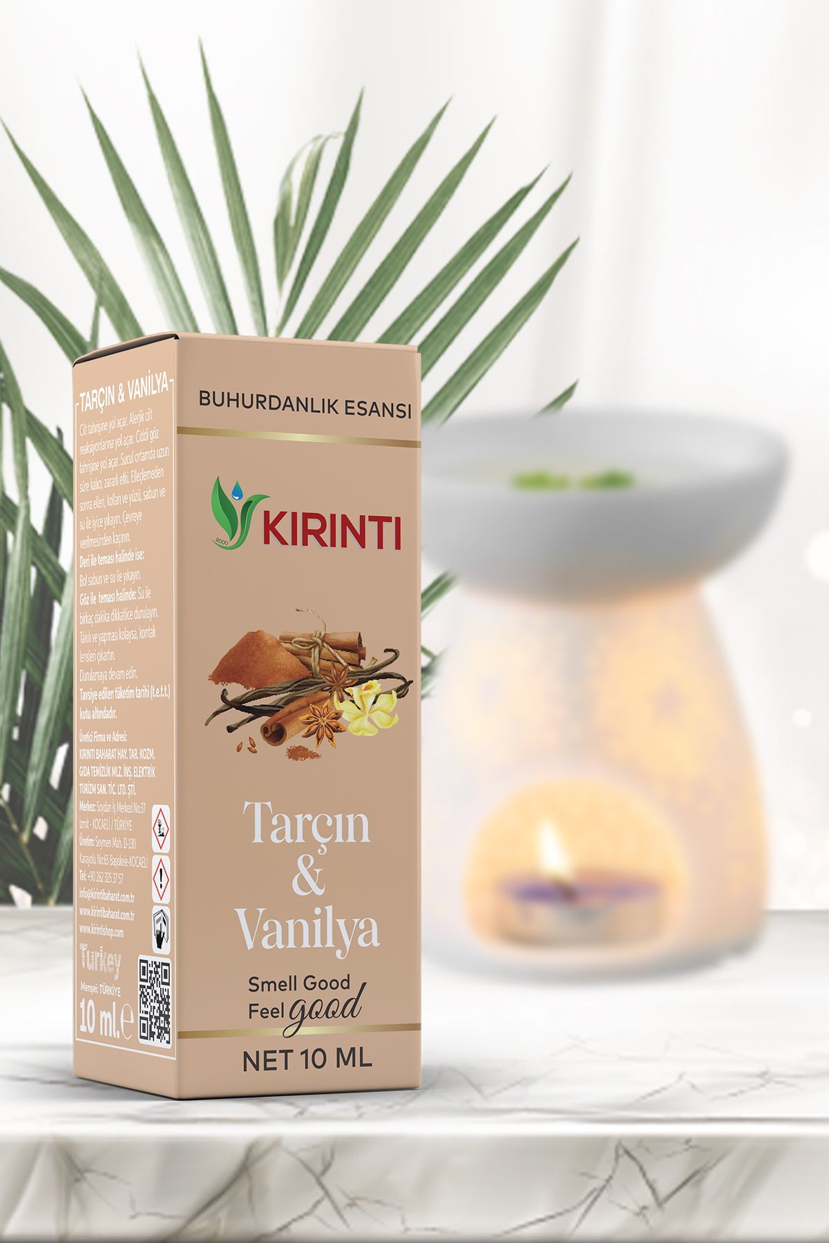 TARÇIN & VANİLYA KOKULU BUHURDANLIK ESANSI 10 ML